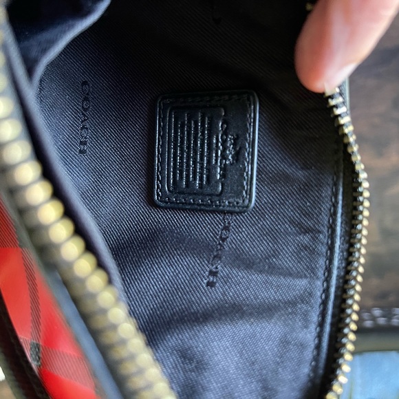 Coach Buffalo Plaid Wristlet - Picture 4 of 4